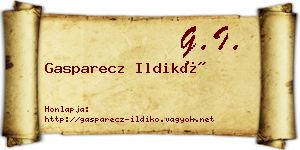 Gasparecz Ildikó névjegykártya